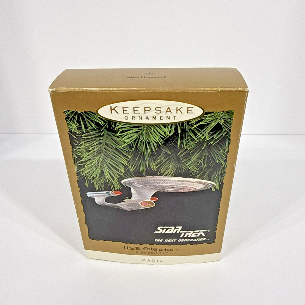 Hallmark 1993 Ornament Star Trek U.S.S. Enterprise with Box